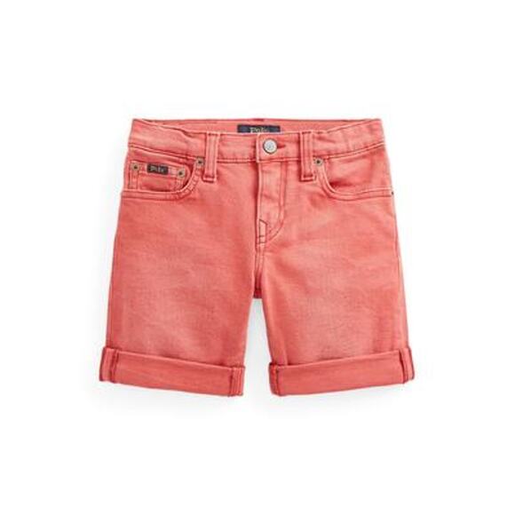 Polo Ralph Lauren Boys Sullivan Slim Stretch Denim Shorts Size 6  Red NWT - Picture 1 of 2